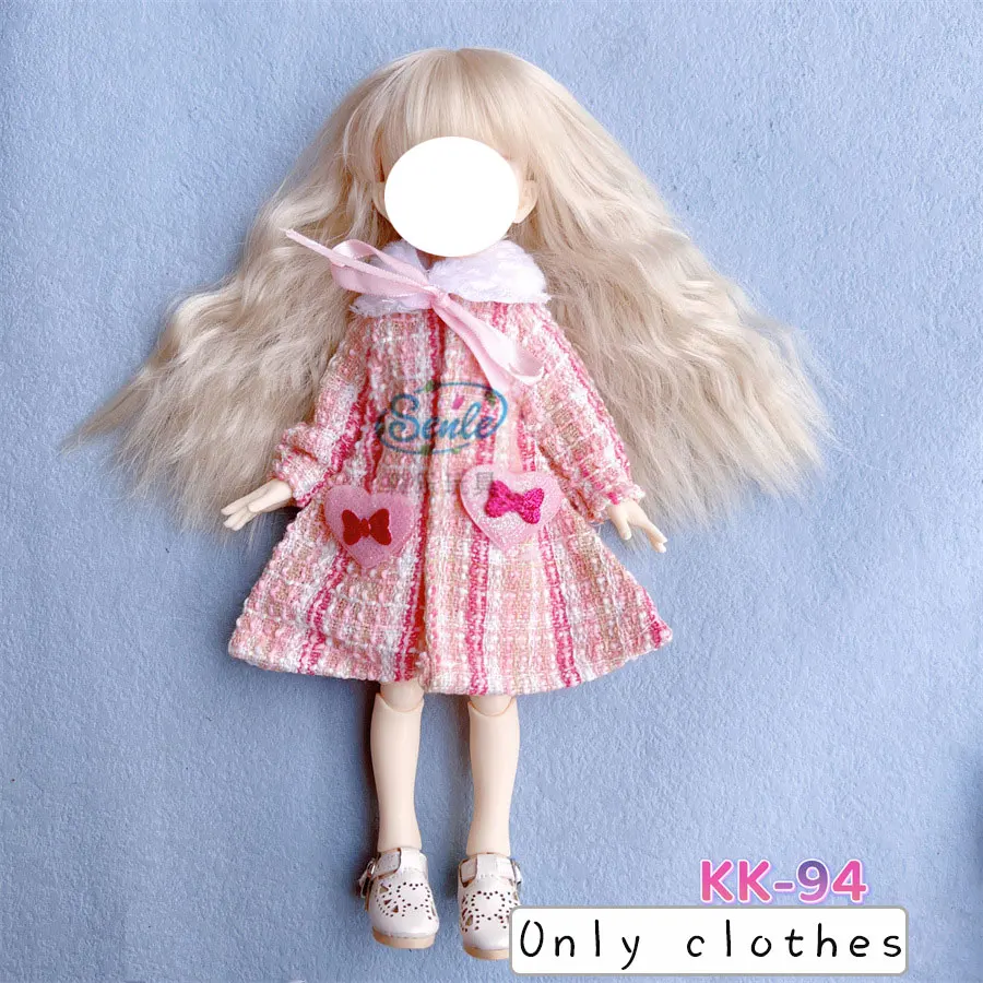 Pretty KK Dress Princess Clothes for 30cm 1/6 Bjd DIY Doll Dress Up Clothing Dolls Skirt Cute Casual Suit Socks Toy Accessories