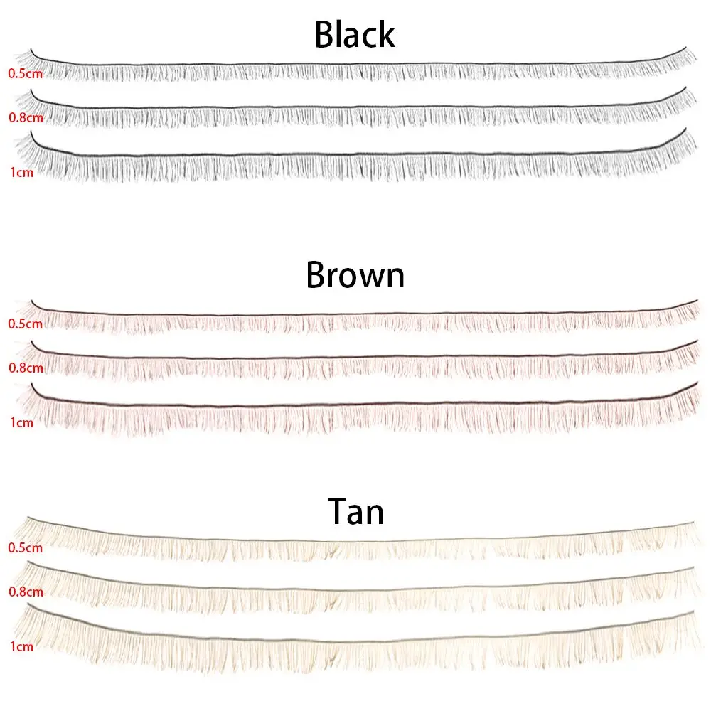 5Pcs 20cm BJD/SD DIY Doll False Eyelashes Black Brown Tawny Eye Lash Dolls Accessories Doll Parts Toy Decoration