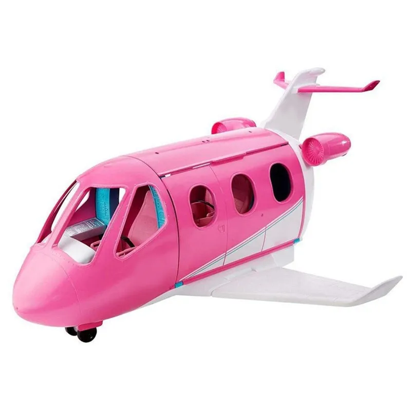 Cute Playset Doll With Travel Dream Airplane And Doll Accessories Suitcase Puppy Dog Pet Birthday Christmas Gift