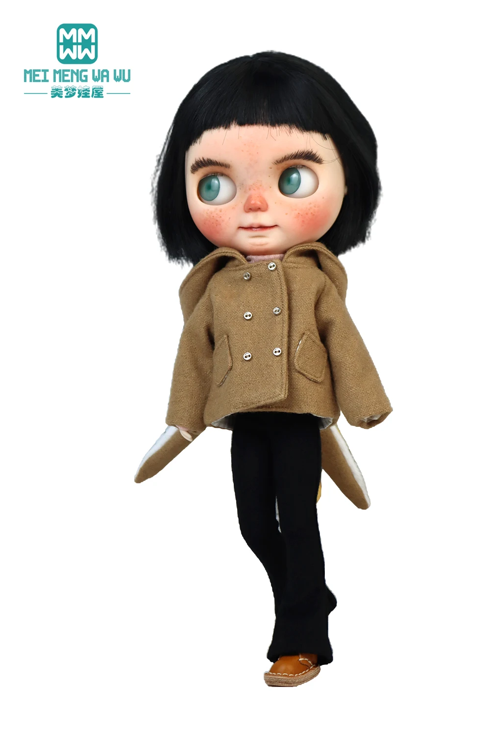 Blyth Doll Clothes Azon OB22 OB24 Fashion Wool Jacket Coat Sweater Jeans Doll Accessories