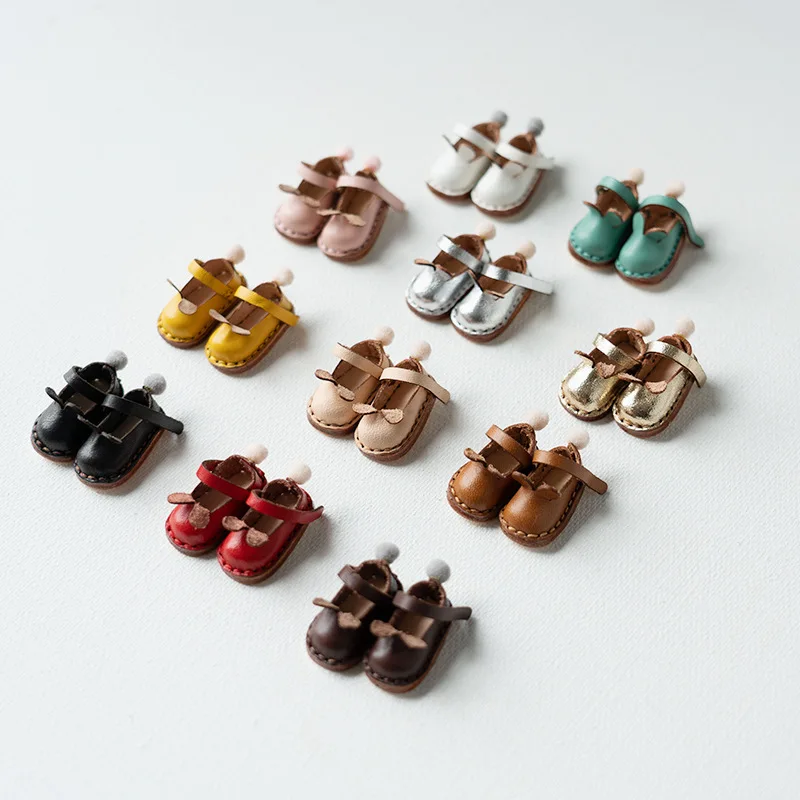 Ob22 Cow Leather Shoes Ob24 Rabbit Ears Shoes Cute Blyth Magnet Buckle Shoes For Licca Azones Ob24 Ob22 Doll Body