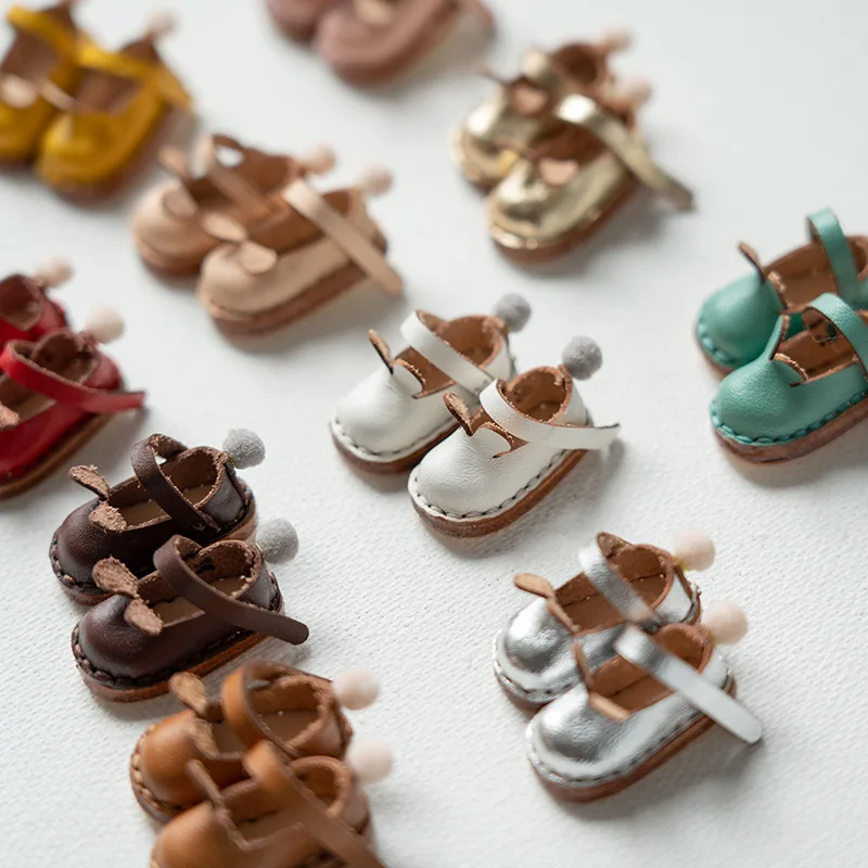 Ob22 Cow Leather Shoes Ob24 Rabbit Ears Shoes Cute Blyth Magnet Buckle Shoes For Licca Azones Ob24 Ob22 Doll Body