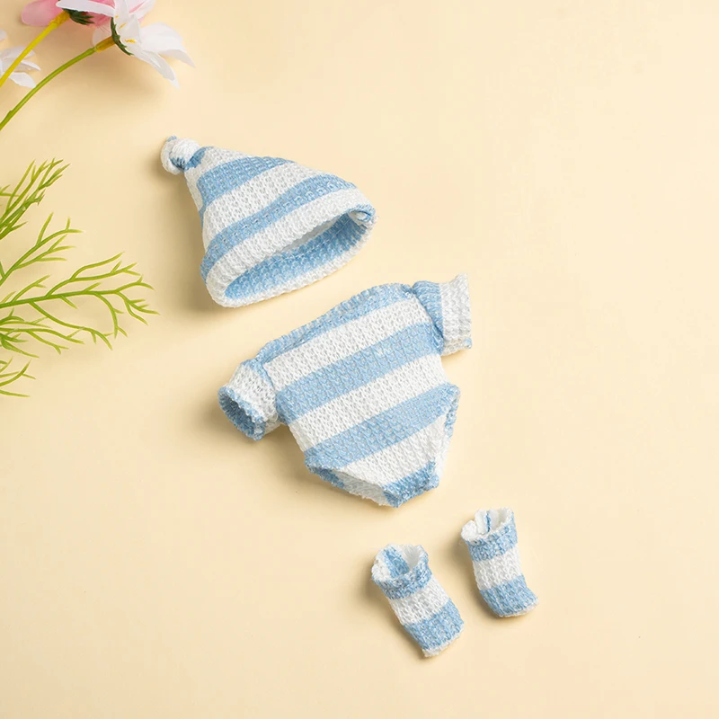 Dolls Clothes for 20cm Baby Dolls DIY Doll Accessories for 20cm Dolls Sweater Jumpsuite Clothes for Mini Reborn Baby Dolls