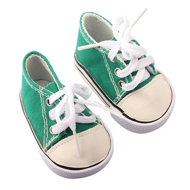 7cm Flower Canvas Clothes Doll Shoes Sunglasses Bag Sneakers Fit For 18 Inch American&43cm Baby New Born Girl,OG 1/3 Dolls Toy