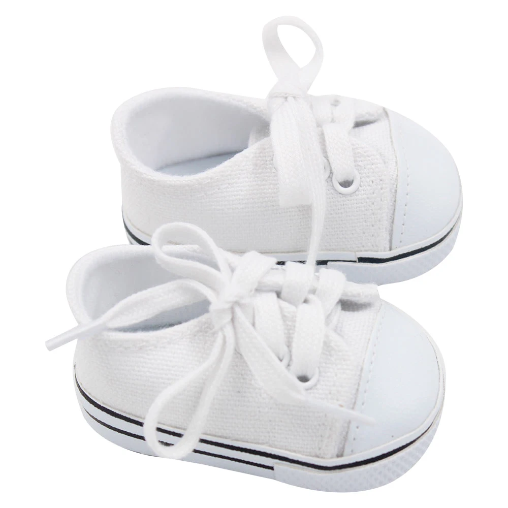 7cm Flower Canvas Clothes Doll Shoes Sunglasses Bag Sneakers Fit For 18 Inch American&43cm Baby New Born Girl,OG 1/3 Dolls Toy