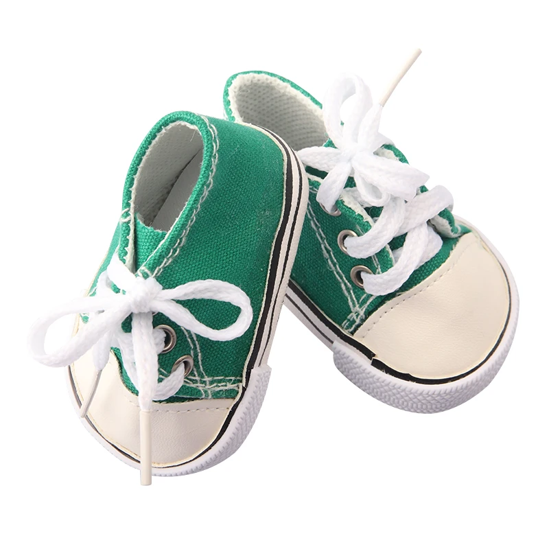 7cm Flower Canvas Clothes Doll Shoes Sunglasses Bag Sneakers Fit For 18 Inch American&43cm Baby New Born Girl,OG 1/3 Dolls Toy