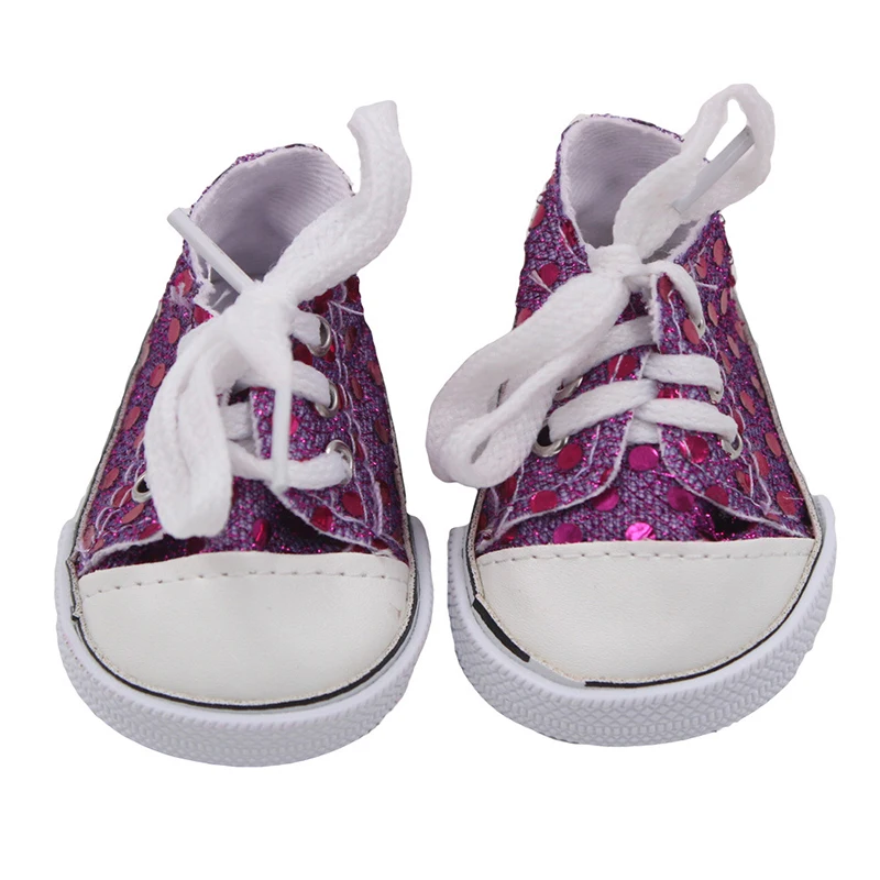 7cm Flower Canvas Clothes Doll Shoes Sunglasses Bag Sneakers Fit For 18 Inch American&43cm Baby New Born Girl,OG 1/3 Dolls Toy