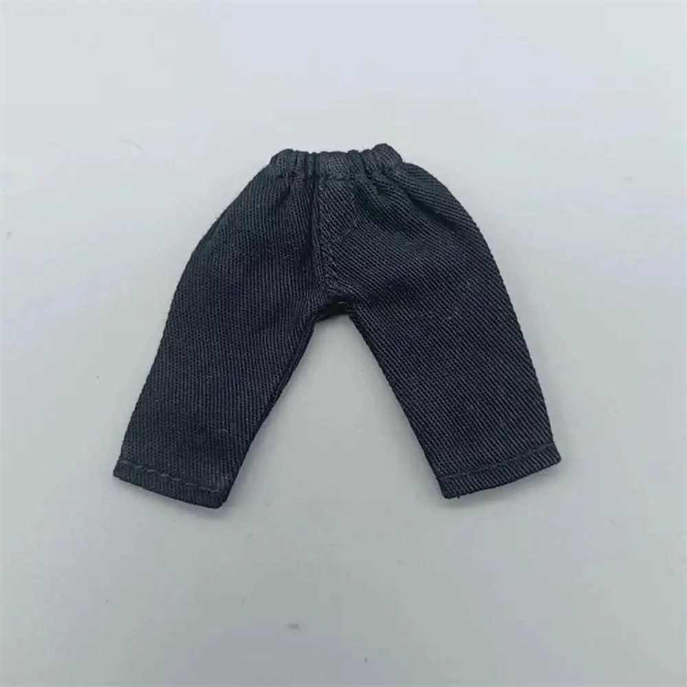 Fashion Doll Clothes For 1/11 OB11 Dolls Denim Trousers For 1/12 Bjd/GSC Doll T-shirt Mini Cute Doll Pants DIY Doll Accessories