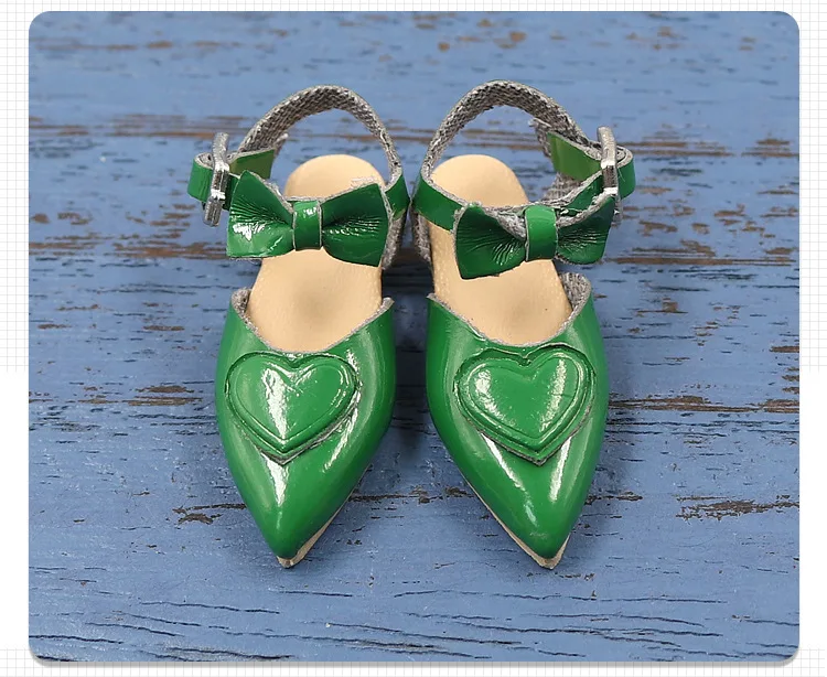 2.5cm Doll Shoes Ob24 22 Doll Noble Bow High Heels Pointed Toe Shoes For Blythes Licca Azones Ob24 Ob22 Fr Doll Body