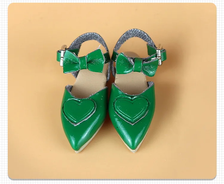 2.5cm Doll Shoes Ob24 22 Doll Noble Bow High Heels Pointed Toe Shoes For Blythes Licca Azones Ob24 Ob22 Fr Doll Body