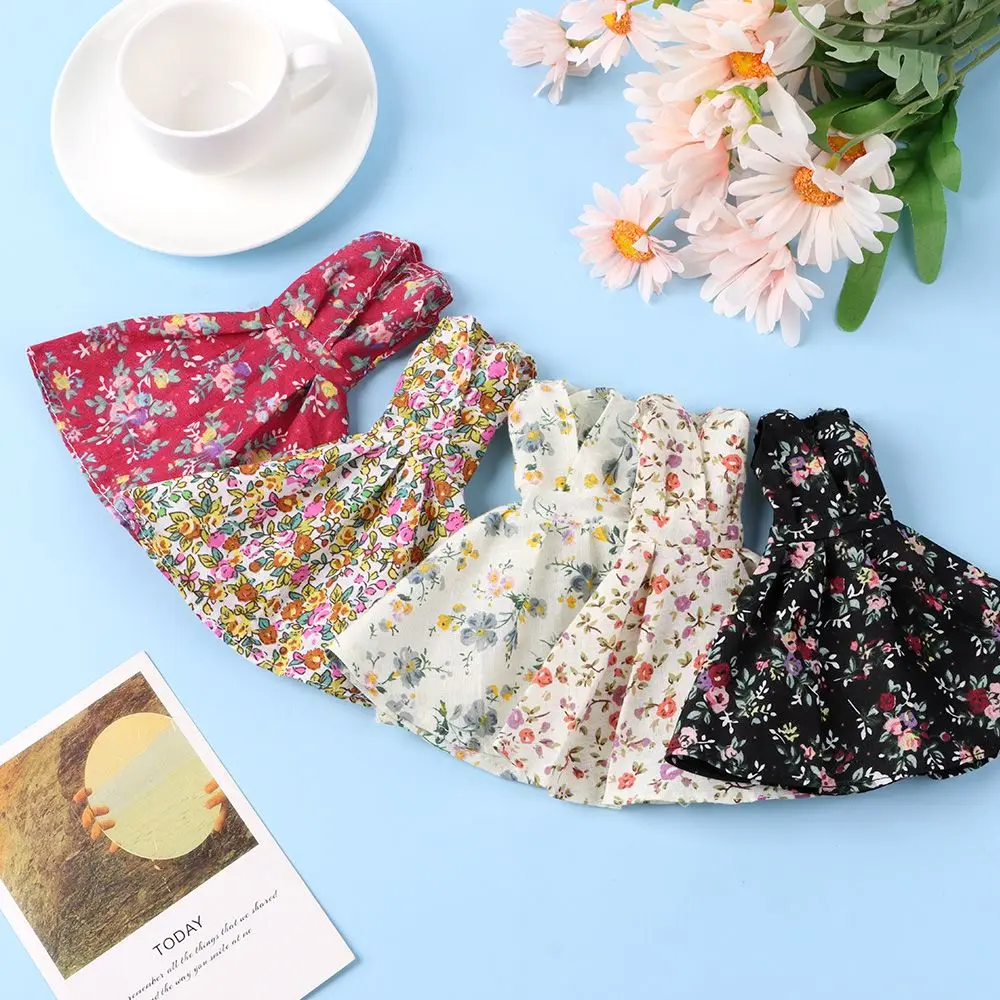 Fashion Doll Dress Girl Floral Clothes Handmade Doll Floral Dresses For 30cm Doll Accessories