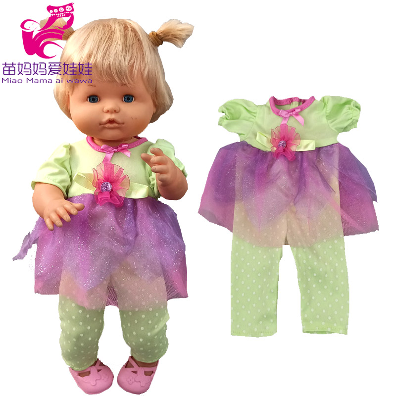 16 Inch Reborn Baby Doll Clothes for 35cm Nenuco Ropa Y Su Hermanita Doll Romper Accessories