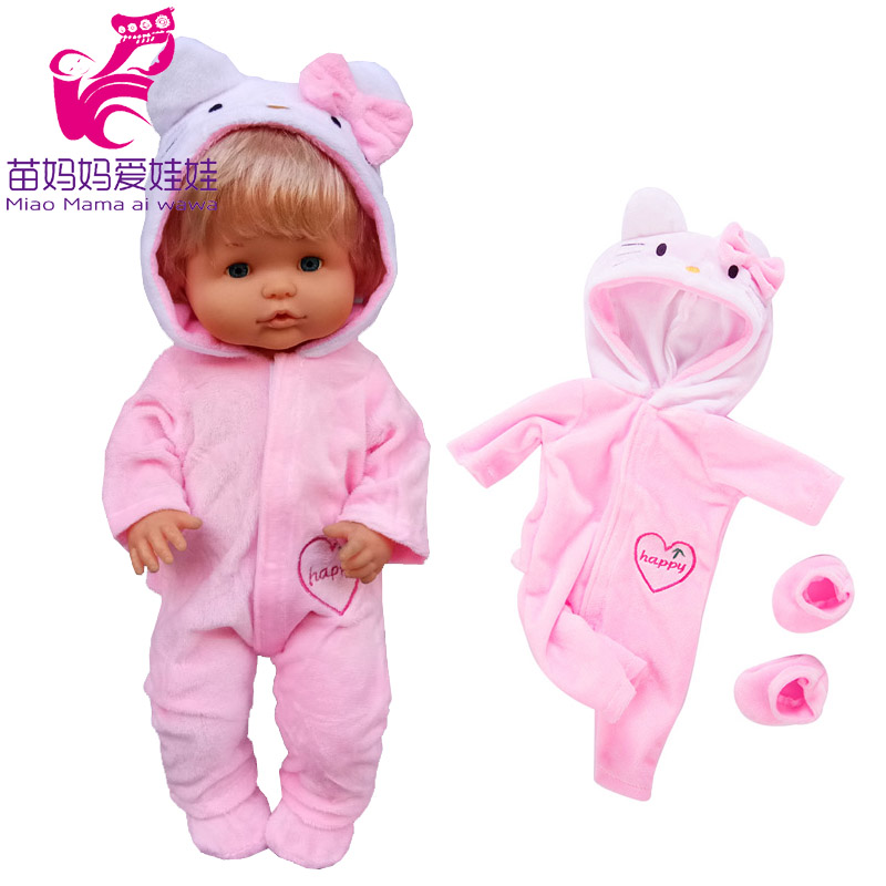 16 Inch Reborn Baby Doll Clothes for 35cm Nenuco Ropa Y Su Hermanita Doll Romper Accessories