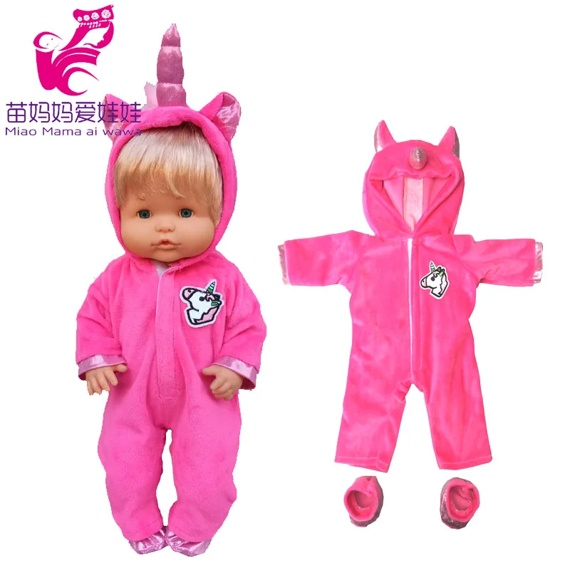16 Inch Reborn Baby Doll Clothes for 35cm Nenuco Ropa Y Su Hermanita Doll Romper Accessories
