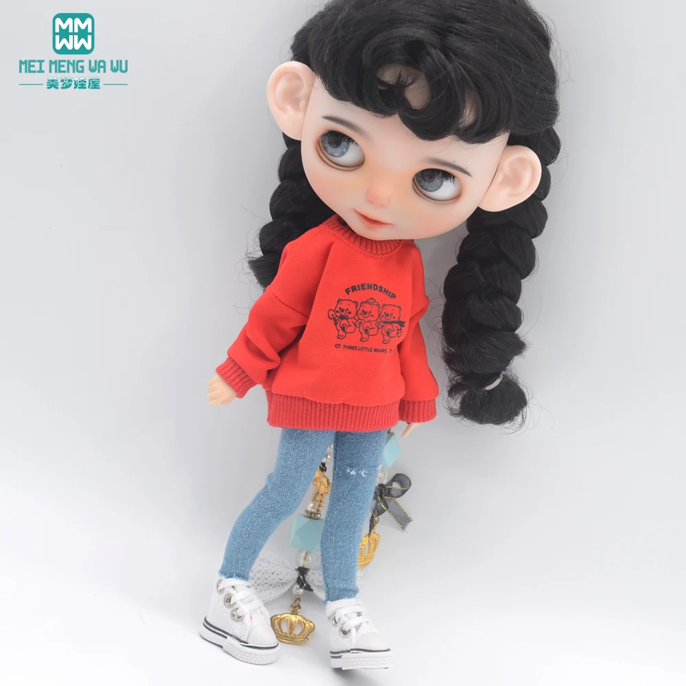 1pcs 28-30cm Blyth Doll Clothes Fashion Sportswear Suit for Blyth Azone OB23 OB24 Doll Accessories