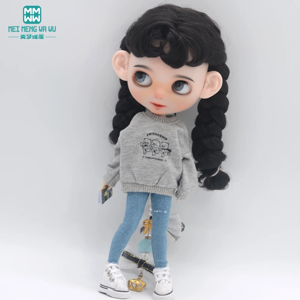1pcs 28-30cm Blyth Doll Clothes Fashion Sportswear Suit for Blyth Azone OB23 OB24 Doll Accessories