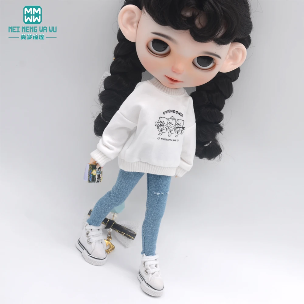 1pcs 28-30cm Blyth Doll Clothes Fashion Sportswear Suit for Blyth Azone OB23 OB24 Doll Accessories