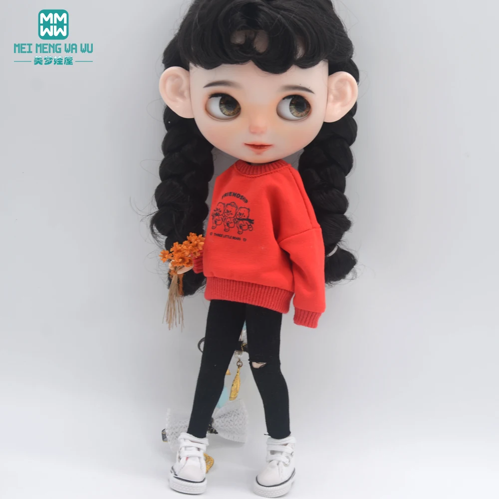 1pcs 28-30cm Blyth Doll Clothes Fashion Sportswear Suit for Blyth Azone OB23 OB24 Doll Accessories
