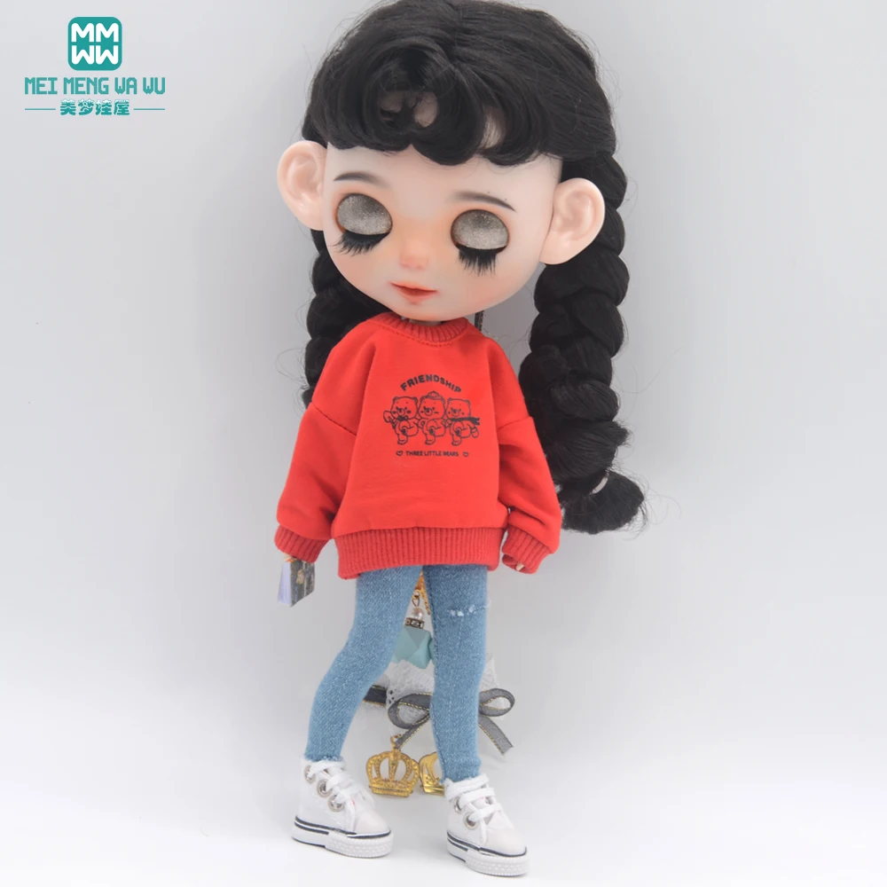 1pcs 28-30cm Blyth Doll Clothes Fashion Sportswear Suit for Blyth Azone OB23 OB24 Doll Accessories