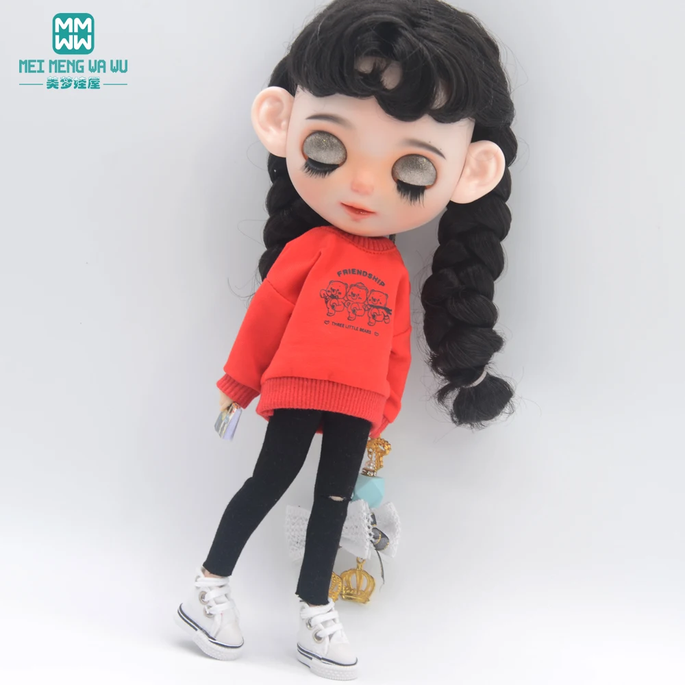 1pcs 28-30cm Blyth Doll Clothes Fashion Sportswear Suit for Blyth Azone OB23 OB24 Doll Accessories