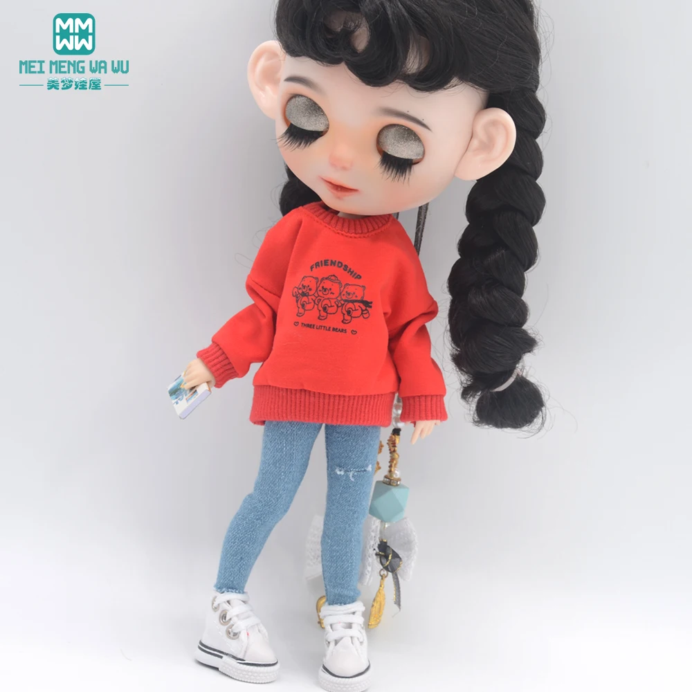 1pcs 28-30cm Blyth Doll Clothes Fashion Sportswear Suit for Blyth Azone OB23 OB24 Doll Accessories