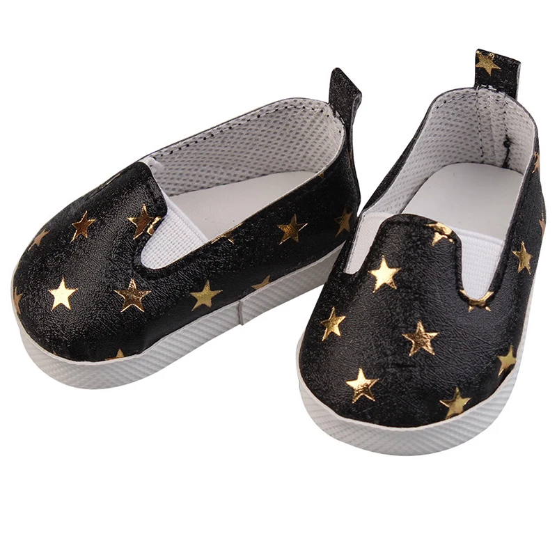 Canvas Cloth 7cm Shoes For 18 Inch American And 43cm New Born Baby Doll Shoes Clothes Accessories For Our generation Girl Dolls