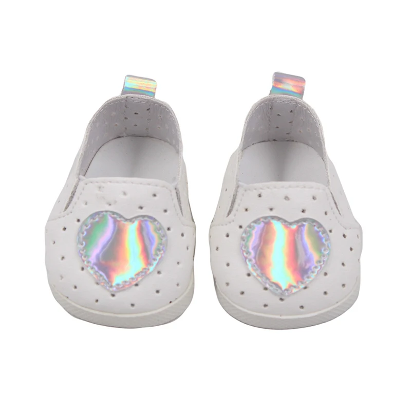 Canvas Cloth 7cm Shoes For 18 Inch American And 43cm New Born Baby Doll Shoes Clothes Accessories For Our generation Girl Dolls