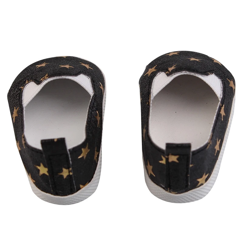 Canvas Cloth 7cm Shoes For 18 Inch American And 43cm New Born Baby Doll Shoes Clothes Accessories For Our generation Girl Dolls