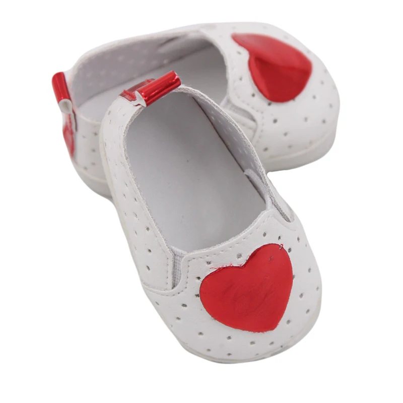 Canvas Cloth 7cm Shoes For 18 Inch American And 43cm New Born Baby Doll Shoes Clothes Accessories For Our generation Girl Dolls