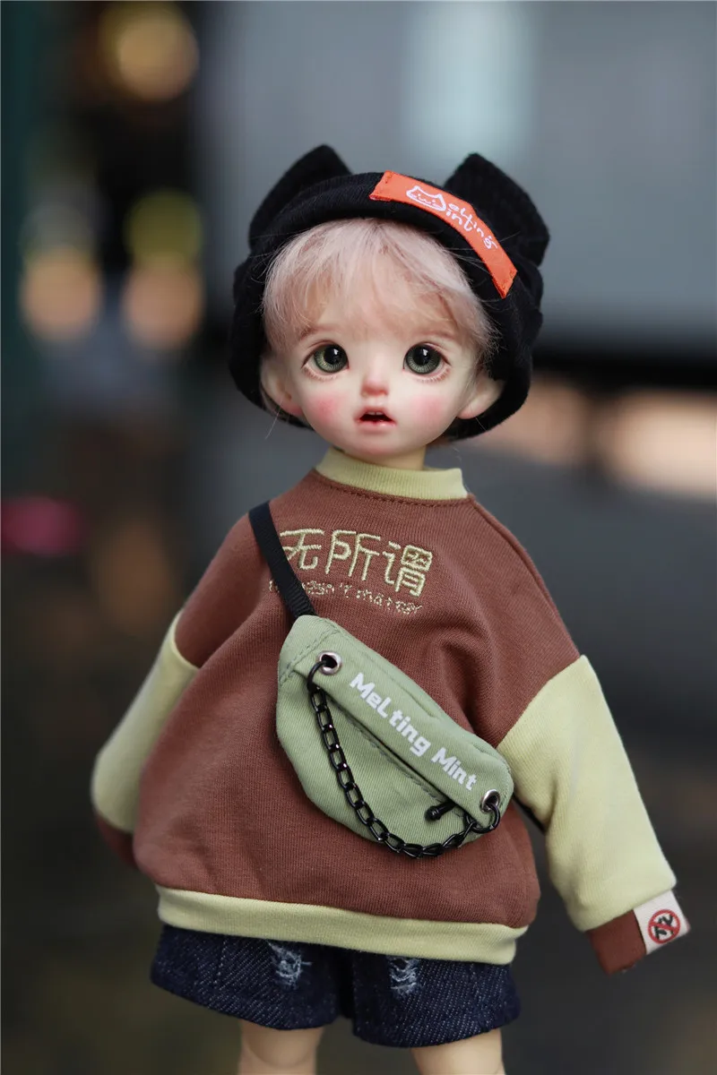 BJD doll Clothes Suitable for 1/4, 1/6, MDD Bear Sister Hoodie Tops Bjddoll Accessories