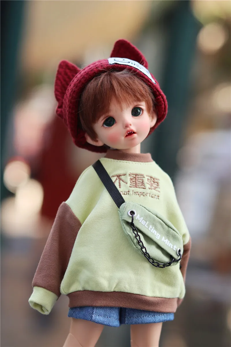 BJD doll Clothes Suitable for 1/4, 1/6, MDD Bear Sister Hoodie Tops Bjddoll Accessories