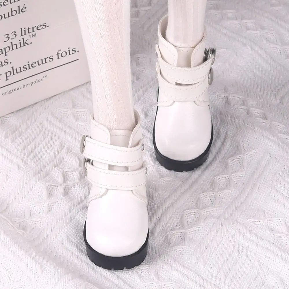 Fashion Bjd Doll Shoes 1/3 Dolls Accessories PU Leather Rivet Boots For 18-inch Doll Clothes 1/6 BJD Doll Wearing Shoes