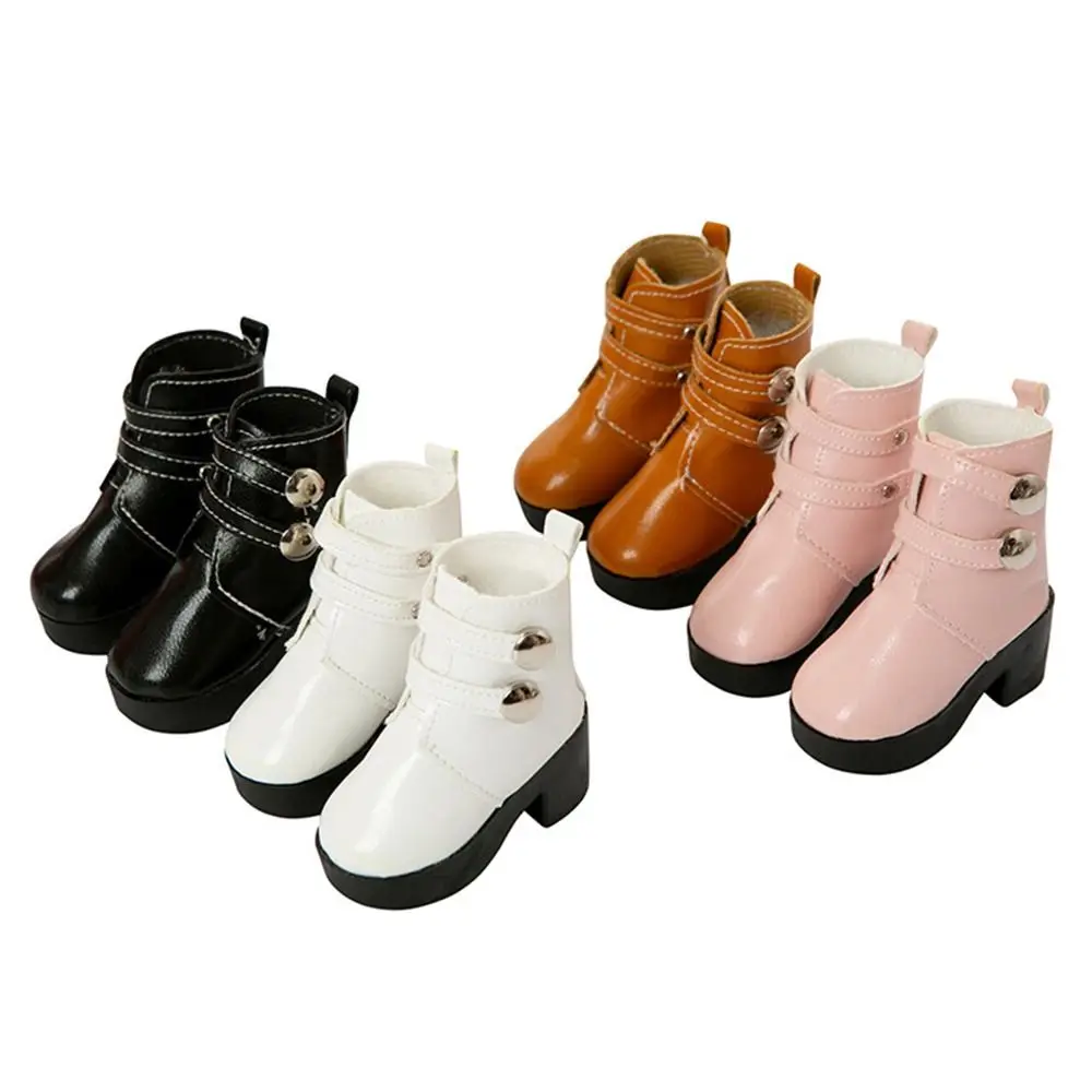 Fashion Bjd Doll Shoes 1/3 Dolls Accessories PU Leather Rivet Boots For 18-inch Doll Clothes 1/6 BJD Doll Wearing Shoes
