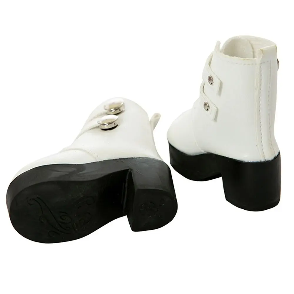 Fashion Bjd Doll Shoes 1/3 Dolls Accessories PU Leather Rivet Boots For 18-inch Doll Clothes 1/6 BJD Doll Wearing Shoes