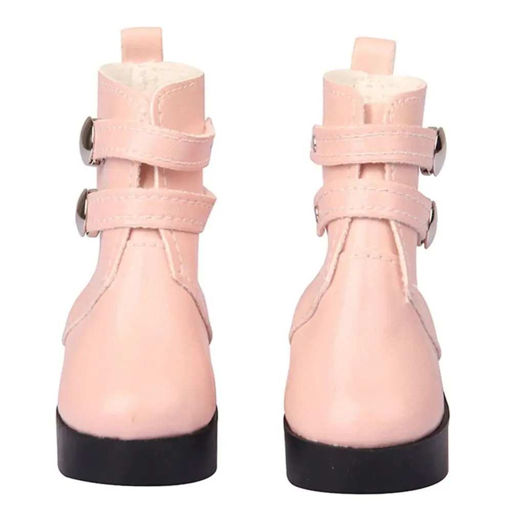 Fashion Bjd Doll Shoes 1/3 Dolls Accessories PU Leather Rivet Boots For 18-inch Doll Clothes 1/6 BJD Doll Wearing Shoes