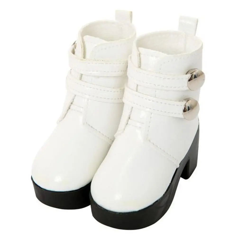 Fashion Bjd Doll Shoes 1/3 Dolls Accessories PU Leather Rivet Boots For 18-inch Doll Clothes 1/6 BJD Doll Wearing Shoes