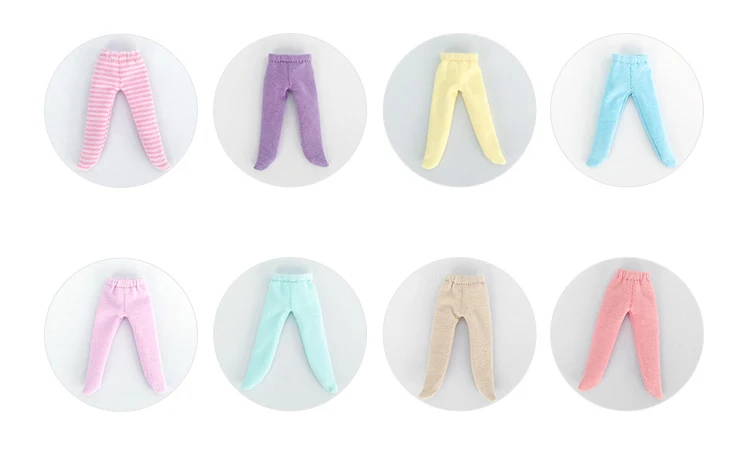 New Pretty Girl Doll Socks Cute High Waist Legging Stockings Accessories For 11cm/ 4" OB11 Doll, Gsc, Molly, Dod doll Body
