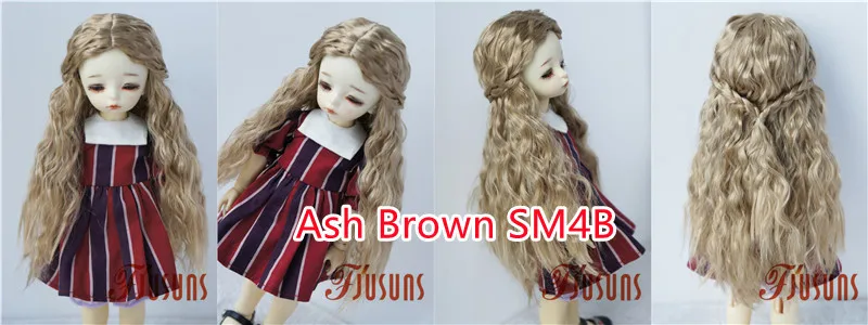 JD119 1/6 1/4 1/3 Long Princess Wave Synthetic Mohair BJD Wigs 1/6 1/4 1/3 YOSD MSD SD DOD Blythes Doll Accessories