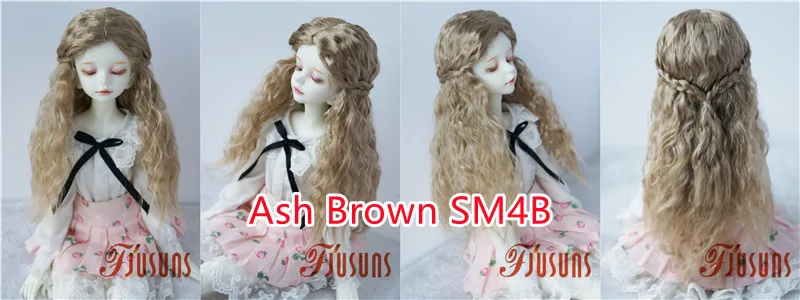 JD119 1/6 1/4 1/3 Long Princess Wave Synthetic Mohair BJD Wigs 1/6 1/4 1/3 YOSD MSD SD DOD Blythes Doll Accessories