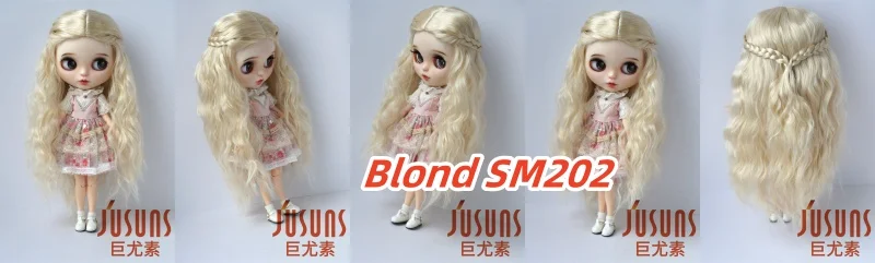JD119 1/6 1/4 1/3 Long Princess Wave Synthetic Mohair BJD Wigs 1/6 1/4 1/3 YOSD MSD SD DOD Blythes Doll Accessories