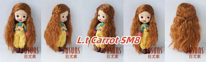 JD119 1/6 1/4 1/3 Long Princess Wave Synthetic Mohair BJD Wigs 1/6 1/4 1/3 YOSD MSD SD DOD Blythes Doll Accessories