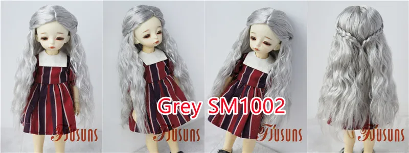 JD119 1/6 1/4 1/3 Long Princess Wave Synthetic Mohair BJD Wigs 1/6 1/4 1/3 YOSD MSD SD DOD Blythes Doll Accessories