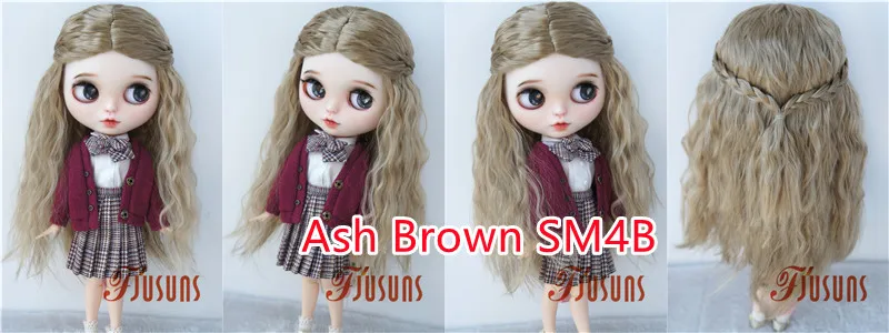 JD119 1/6 1/4 1/3 Long Princess Wave Synthetic Mohair BJD Wigs 1/6 1/4 1/3 YOSD MSD SD DOD Blythes Doll Accessories