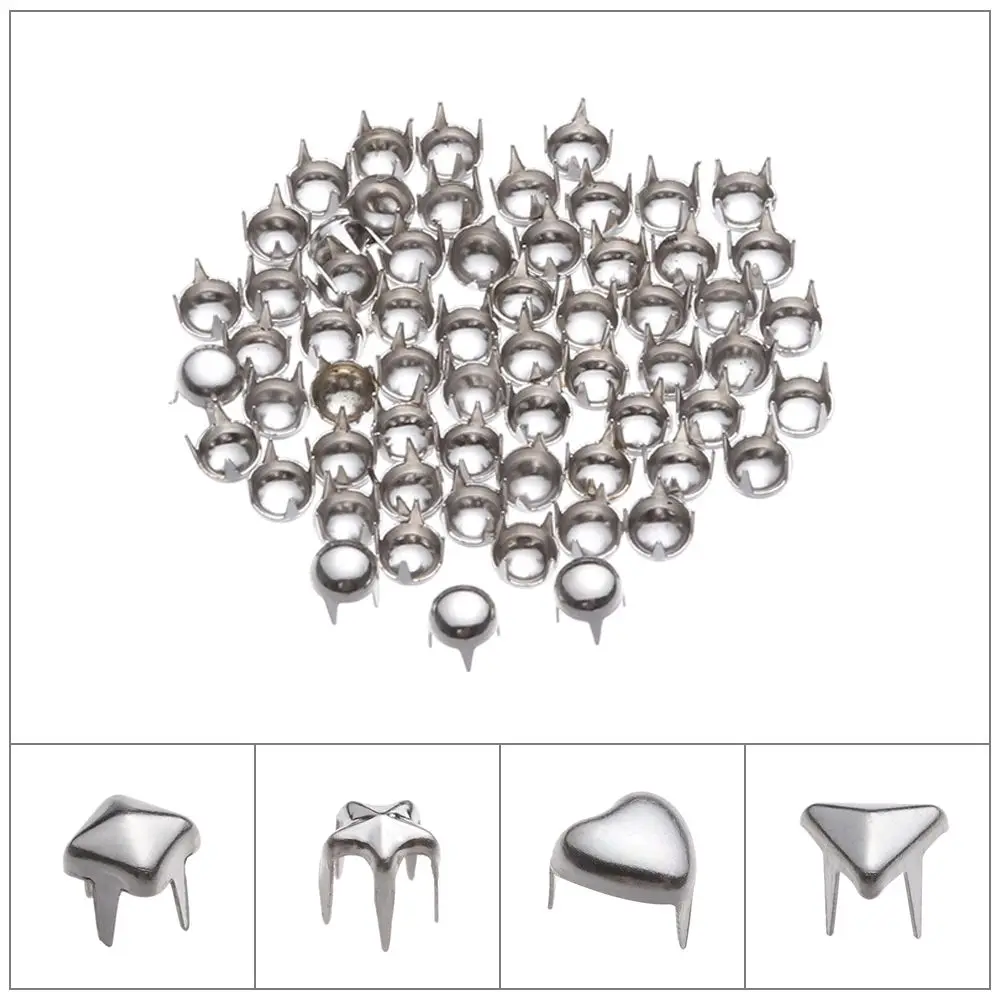50Pcs Star/Heart Shape Bags Buckle Mini Metal Buckles for DIY Doll Clothes 4/5/6mm Tiny Buttons Doll Clothing Accessories