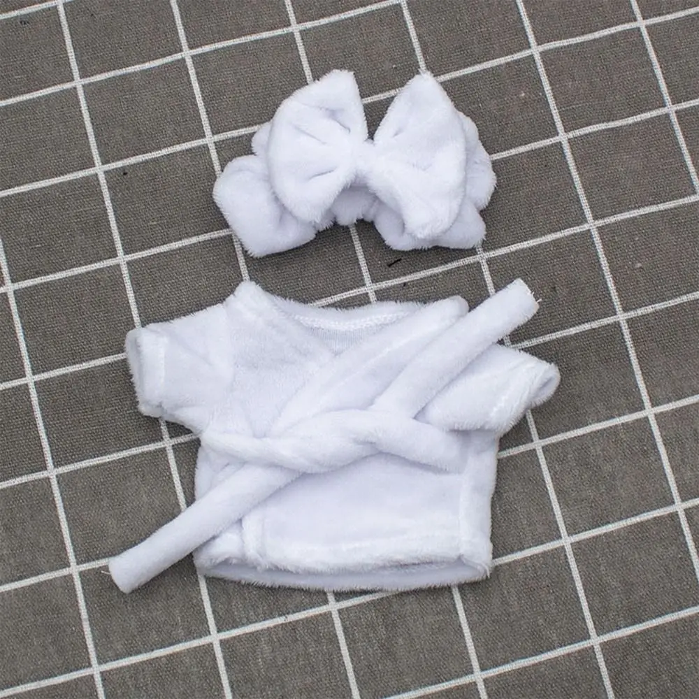 Cute Headband Pajamas For 10cm/15cm/20cm Doll Clothes Idol Doll Accessories Toys Sleep Clothes Bathrobe Bathrobe Birthday Gift