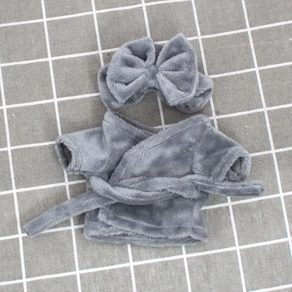 Cute Headband Pajamas For 10cm/15cm/20cm Doll Clothes Idol Doll Accessories Toys Sleep Clothes Bathrobe Bathrobe Birthday Gift
