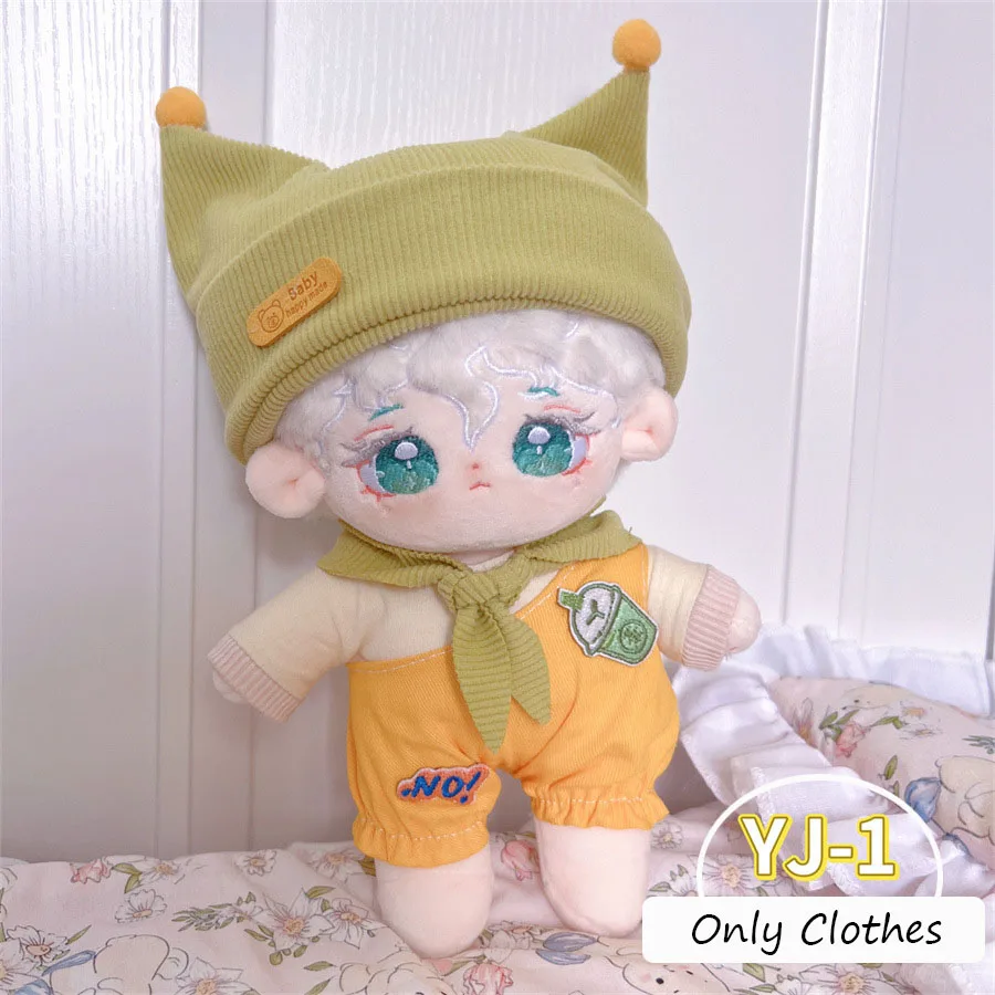 Cute Dress Up Jk Uniform Clothes for 20cm Cotton Plush Lolita Cross Dressing Clothing Skirt Fashion Casual Suit Socks Girl Toys