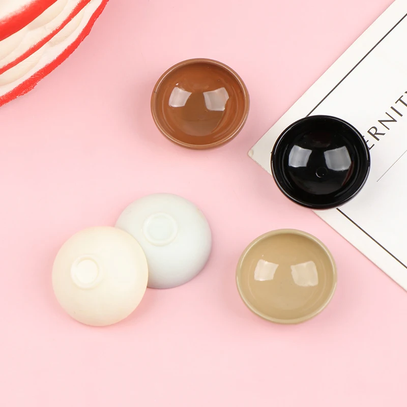 10pcs Miniature Bowl Dish Round 1/12 Scale Doll House Kitchen Dinning Accessory