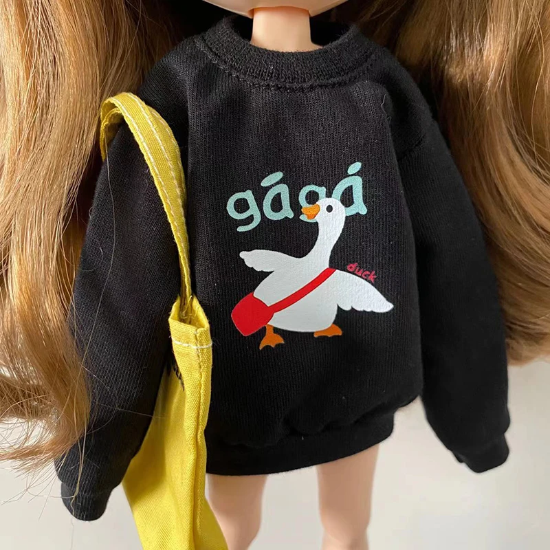 DLBell New Blyth Clothes Fashion Cute Duck Sweater for Blyth OB24 Azone ICY Licca Pullip 1/6 Doll Accessories