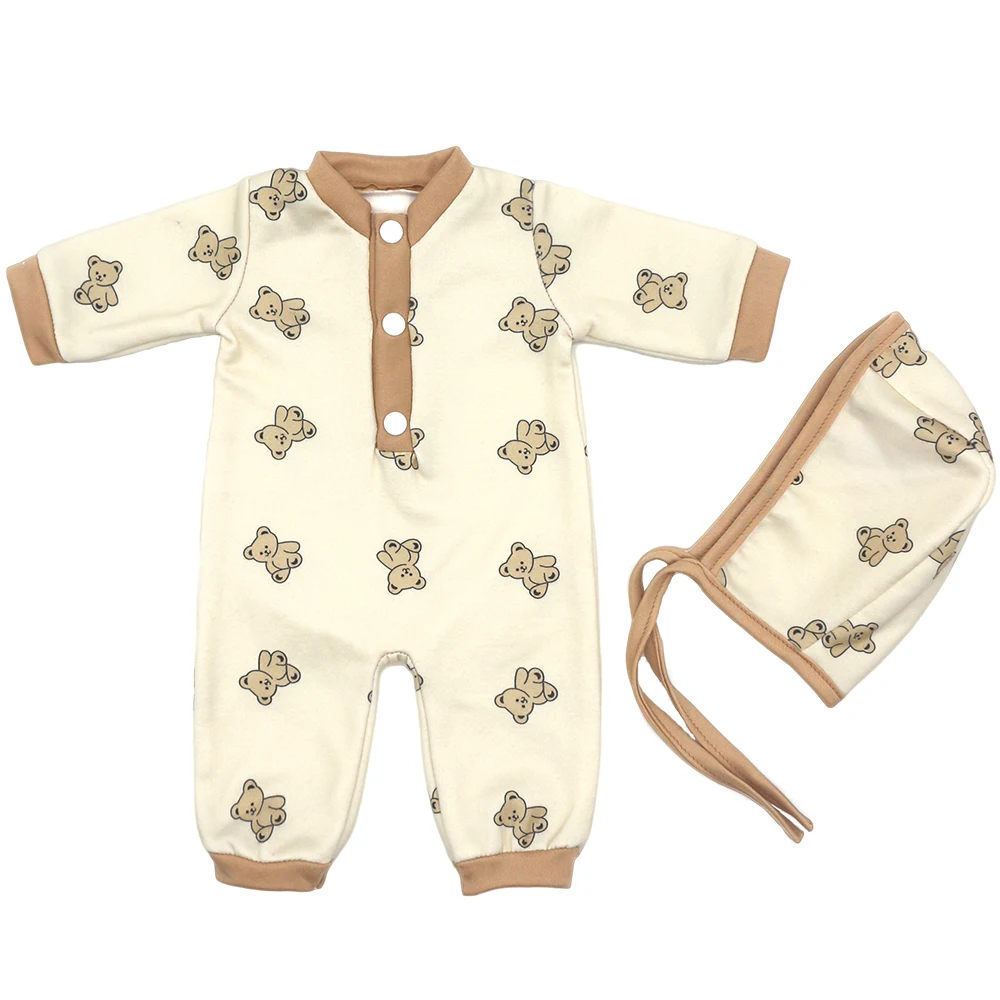 Baby New Born Clothes Fit 17 inch 43cm Dolls Accessories Doll Outfits Jumpsuits Rompers Suit For Baby Birthday Gift Clothes Suit